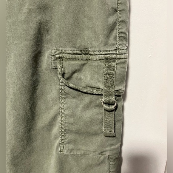 American Eagle Dreamy Drape Super High-Rise Baggy Wide Leg Green Pants Size 14 - Picture 6 of 11